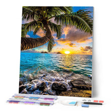 Cargar imagen en el visor de la galería, Diamond Painting - Paraíso al borde del mar