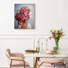 Cargar imagen en el visor de la galería, Diamond Painting - Mujer Flor