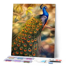 Cargar imagen en el visor de la galería, Punto De Cruz Diamante - Punto De Cruz Diamante - Mujer Pavo Real - Figuredart - Mascotas Pavos Reales Punto De Cruz Diamante Animales