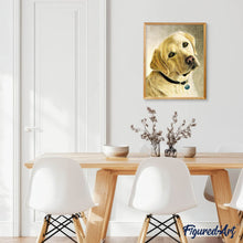 Cargar imagen en el visor de la galería, Diamond Painting - Retrato de un labrador