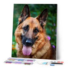 Cargar imagen en el visor de la galería, Punto De Cruz Diamante - Punto De Cruz Diamante - Pastor Alemán - Figuredart - Mascotas Punto De Cruz Diamante Animales