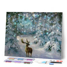 Cargar imagen en el visor de la galería, Punto De Cruz Diamante - Punto De Cruz Diamante - Reno De La Nieve - Figuredart - Invierno Mascotas Paisajes Punto De Cruz Diamante Animales