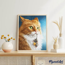 Cargar imagen en el visor de la galería, Diamond Painting - Gato y su ratón