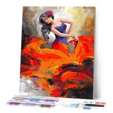 Cargar imagen en el visor de la galería, Diamond Painting - Bailaora en vestido largo