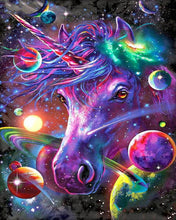 Cargar imagen en el visor de la galería, Diamond Painting - Unicornio y planetas
