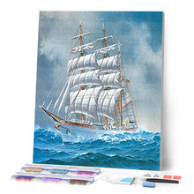 Cargar imagen en el visor de la galería, Diamond Painting - Gran velero en el mar