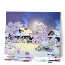 Cargar imagen en el visor de la galería, Punto De Cruz Diamante - Punto De Cruz Diamante - Casas En La Nieve - Figuredart - Invierno Paisajes Punto De Cruz Diamante Paisajes