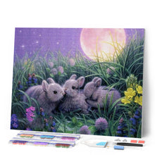 Cargar imagen en el visor de la galería, Diamond Painting - Familia de conejos