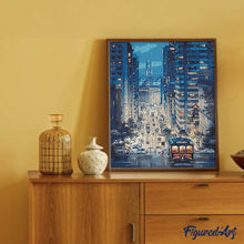Cargar imagen en el visor de la galería, Diamond Painting - Tranvía en la ciudad
