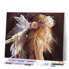 Cargar imagen en el visor de la galería, Diamond Painting - Niña Pequeña y Plumas