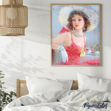 Cargar imagen en el visor de la galería, Diamond Painting - Elegancia en Rojo