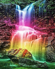 Cargar imagen en el visor de la galería, Punto De Cruz Diamante - Punto De Cruz Diamante - Cascadas Multi Color - Figuredart - Paisajes Punto De Cruz Diamante Paisajes