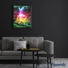 Cargar imagen en el visor de la galería, Punto De Cruz Diamante - Punto De Cruz Diamante - Cascadas Multi Color - Figuredart - Paisajes Punto De Cruz Diamante Paisajes