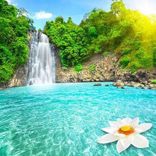 Cargar imagen en el visor de la galería, Punto De Cruz Diamante - Punto De Cruz Diamante - Laguna Y Cascada - Figuredart - Paisajes Punto De Cruz Diamante Paisajes