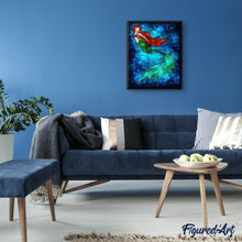 Cargar imagen en el visor de la galería, Punto De Cruz Diamante - Punto De Cruz Diamante - La Sirena Bajo El Agua - Figuredart - Punto De Cruz Diamante Romanticismo Romántico