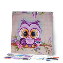 Cargar imagen en el visor de la galería, Punto De Cruz Diamante - Punto De Cruz Diamante - Las Aves Y Los Ojos Grandes - Figuredart - Mascotas Punto De Cruz Diamante Animales
