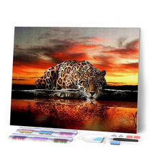 Cargar imagen en el visor de la galería, Punto De Cruz Diamante - Punto De Cruz Diamante - Leopardo - Figuredart - Leopardos Mascotas Punto De Cruz Diamante Animales