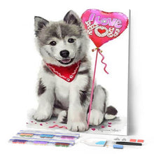 Cargar imagen en el visor de la galería, Punto De Cruz Diamante - Punto De Cruz Diamante - Perro Te Amo - Figuredart - Mascotas Perros Punto De Cruz Diamante Animales