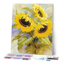 Cargar imagen en el visor de la galería, Punto De Cruz Diamante - Punto De Cruz Diamante - Girasoles Pequeños - Figuredart - Flores Punto De Cruz Diamante Flores