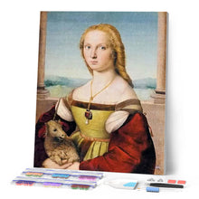 Cargar imagen en el visor de la galería, Punto De Cruz Diamante - Punto De Cruz Diamante - Mujer De Francia - Figuredart - Punto De Cruz Diamante Romanticismo Romántico