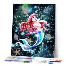 Cargar imagen en el visor de la galería, Punto De Cruz Diamante - Punto De Cruz Diamante - Sirena Y Las Burbujas - Figuredart - Punto De Cruz Diamante Romanticismo Romántico