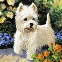 Cargar imagen en el visor de la galería, Punto De Cruz Diamante - Punto De Cruz Diamante - Perro Westie - Figuredart - Mascotas Perros Punto De Cruz Diamante Animales