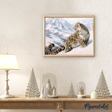 Cargar imagen en el visor de la galería, Punto De Cruz Diamante - Punto De Cruz Diamante - Leopardo De Nieve - Figuredart - Invierno Mascotas Punto De Cruz Diamante Animales