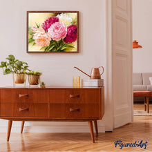 Cargar imagen en el visor de la galería, Punto De Cruz Diamante - Punto De Cruz Diamante - Flores De Tonos De Color Rosa - Figuredart - Flores Punto De Cruz Diamante Flores