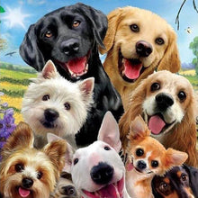 Cargar imagen en el visor de la galería, Punto De Cruz Diamante - Punto De Cruz Diamante - Amigos Perros - Figuredart - Mascotas Perros Punto De Cruz Diamante Animales