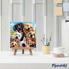 Cargar imagen en el visor de la galería, Punto De Cruz Diamante - Punto De Cruz Diamante - Amigos Perros - Figuredart - Mascotas Perros Punto De Cruz Diamante Animales