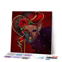 Cargar imagen en el visor de la galería, Punto De Cruz Diamante - Punto De Cruz Diamante - Máscara - Figuredart - Punto De Cruz Diamante Romanticismo Romántico
