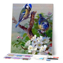 Cargar imagen en el visor de la galería, Punto de Cruz Diamante - Diamond Painting - Tetas en rama 40x50cm con bastidor montado