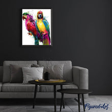 Cargar imagen en el visor de la galería, Punto De Cruz Diamante - Punto De Cruz Diamante - Diseño Loros - Figuredart - Loros Mascotas Punto De Cruz Diamante Animales Pájaros