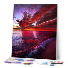 Cargar imagen en el visor de la galería, Punto De Cruz Diamante - Punto De Cruz Diamante - Cielo Rojo - Figuredart - Paisajes Punto De Cruz Diamante Paisajes