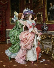 Cargar imagen en el visor de la galería, Punto De Cruz Diamante - Punto De Cruz Diamante - Cortesanas - Figuredart - Punto De Cruz Diamante Romanticismo Romántico