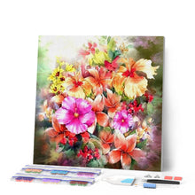 Cargar imagen en el visor de la galería, Punto De Cruz Diamante - Punto De Cruz Diamante - Color De Las Flores - Figuredart - Flores Punto De Cruz Diamante Flores