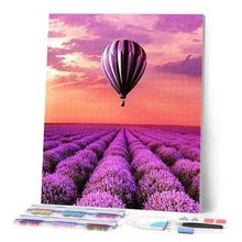 Cargar imagen en el visor de la galería, Punto De Cruz Diamante - Punto De Cruz Diamante - Globo De Aire Caliente Sobre Los Campos - Figuredart - Paisajes Punto De Cruz Diamante