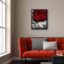 Cargar imagen en el visor de la galería, Punto De Cruz Diamante - Punto De Cruz Diamante - Rosa Roja 2 - Figuredart - Flores Punto De Cruz Diamante Flores