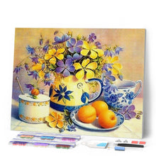 Cargar imagen en el visor de la galería, Punto De Cruz Diamante - Punto De Cruz Diamante - Flores Y Albaricoques - Figuredart - Flores Punto De Cruz Diamante Flores