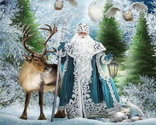 Cargar imagen en el visor de la galería, Punto De Cruz Diamante - Punto De Cruz Diamante - Nieve Humano - Figuredart - Invierno Mascotas Punto De Cruz Diamante Animales