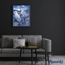 Cargar imagen en el visor de la galería, Punto De Cruz Diamante - Punto De Cruz Diamante - Búhos Y La Luna - Figuredart - Búhos Y Lechuzas Mascotas Punto De Cruz Diamante Animales