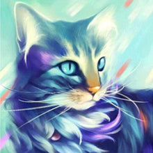 Cargar imagen en el visor de la galería, Punto De Cruz Diamante - Punto De Cruz Diamante - Diseño Del Gato - Figuredart - Gatos Mascotas Punto De Cruz Diamante Animales