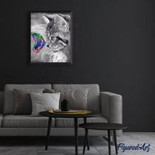 Cargar imagen en el visor de la galería, Punto De Cruz Diamante - Punto De Cruz Diamante - Gato Y Mariposa Colorida - Figuredart - Gatos Mariposas Mascotas Punto De Cruz Diamante