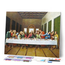 Cargar imagen en el visor de la galería, Punto De Cruz Diamante - Punto De Cruz Diamante - La Última Cena - Figuredart - Punto De Cruz Diamante Religión