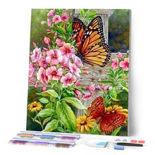 Cargar imagen en el visor de la galería, Punto De Cruz Diamante - Punto De Cruz Diamante - Mariposas Y Flores - Figuredart - Flores Mariposas Mascotas Punto De Cruz Diamante