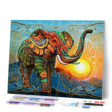 Cargar imagen en el visor de la galería, Punto De Cruz Diamante - Punto De Cruz Diamante - Elefante Artística - Figuredart - Elefantes Mascotas Punto De Cruz Diamante Animales