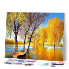 Cargar imagen en el visor de la galería, Punto De Cruz Diamante - Punto De Cruz Diamante - Barco En Un Estanque - Figuredart - Paisajes Punto De Cruz Diamante Paisajes