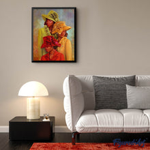 Cargar imagen en el visor de la galería, Punto De Cruz Diamante - Punto De Cruz Diamante - Tres Mujeres - Figuredart - Punto De Cruz Diamante Romanticismo Romántico