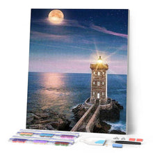 Cargar imagen en el visor de la galería, Punto De Cruz Diamante - Punto De Cruz Diamante - Faro De La Noche - Figuredart - Paisajes Punto De Cruz Diamante Paisajes