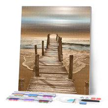 Cargar imagen en el visor de la galería, Punto De Cruz Diamante - Punto De Cruz Diamante - Tranquilidad En La Playa - Figuredart - Paisajes Punto De Cruz Diamante Paisajes
